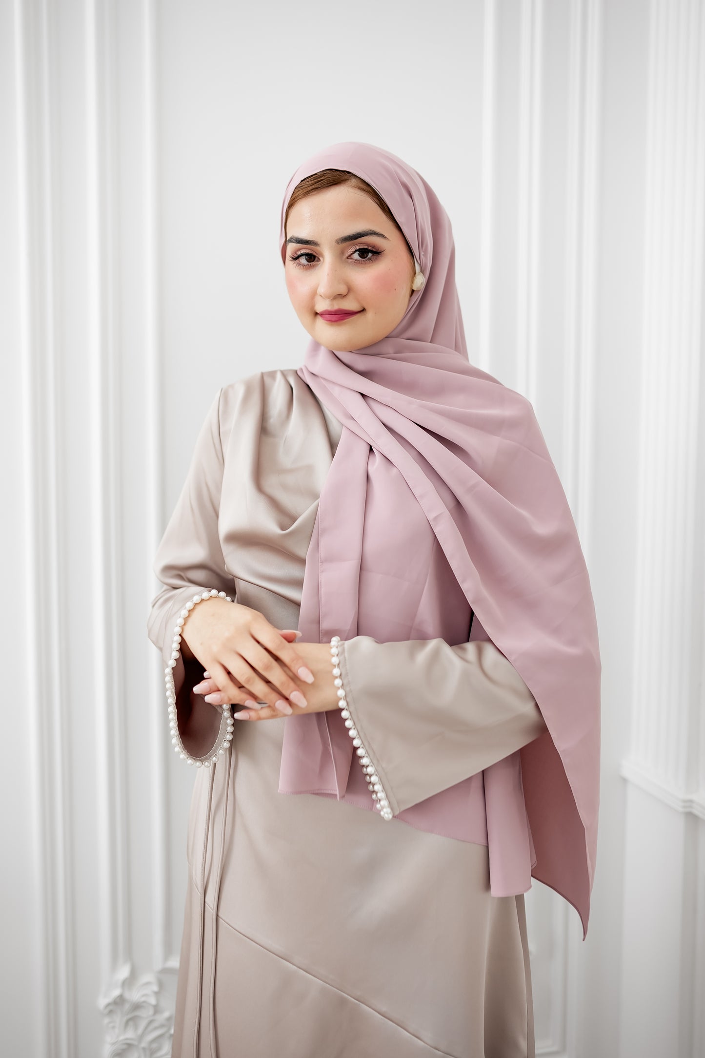 Chiffon Luxe Hijab - Petal Pink