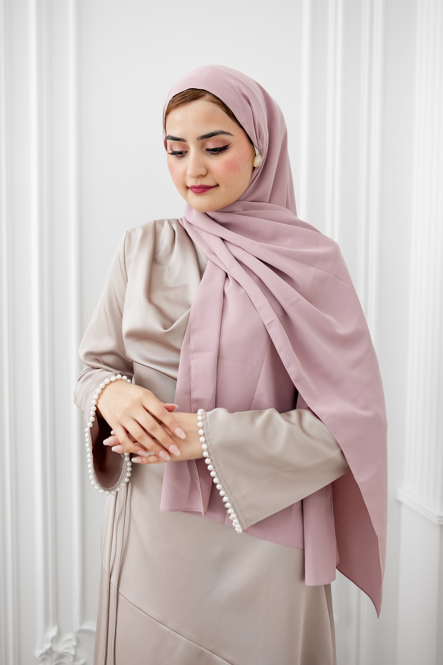 Chiffon Luxe Hijab - Petal Pink