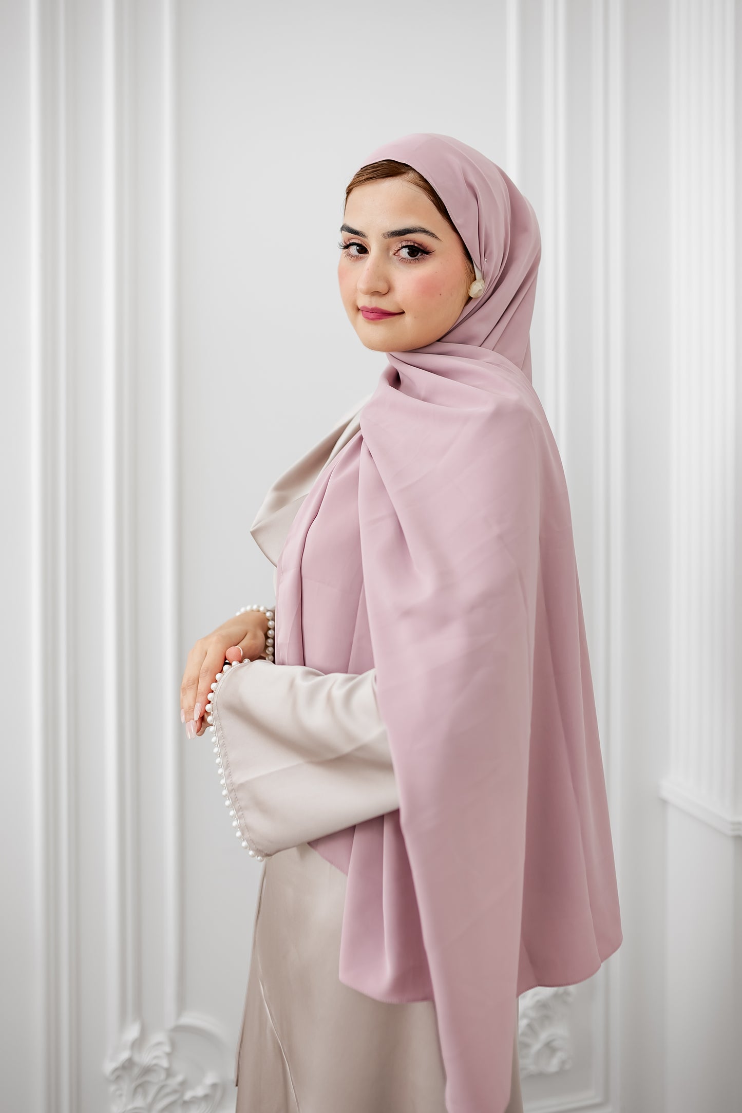 Chiffon Luxe Hijab - Petal Pink