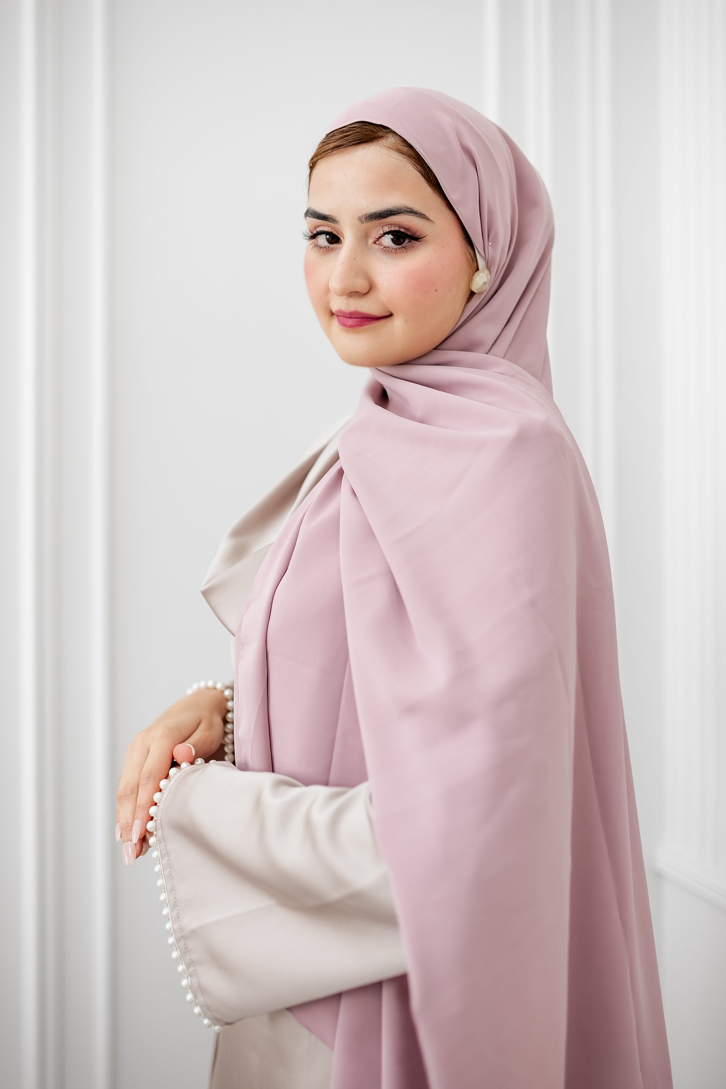 Chiffon Luxe Hijab - Petal Pink