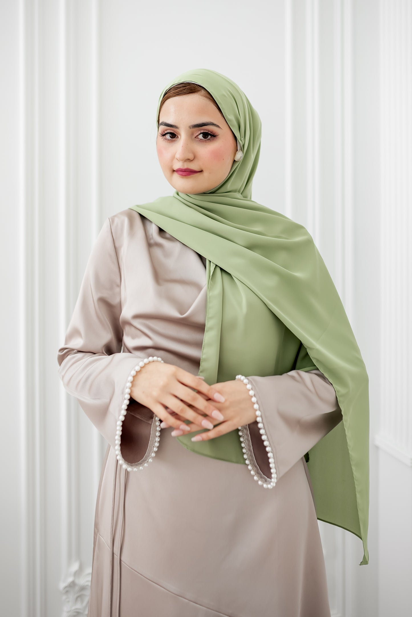 Chiffon Luxe Hijab - Pistachio