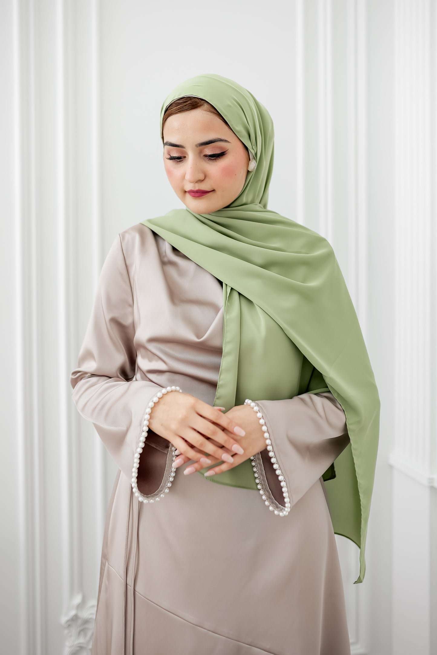 Chiffon Luxe Hijab - Pistachio