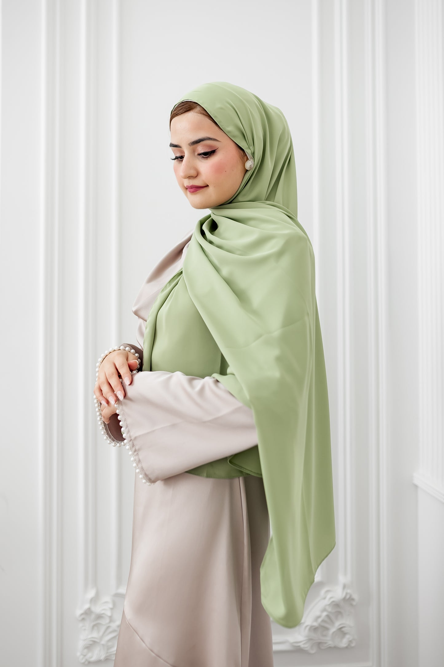 Chiffon Luxe Hijab - Pistachio