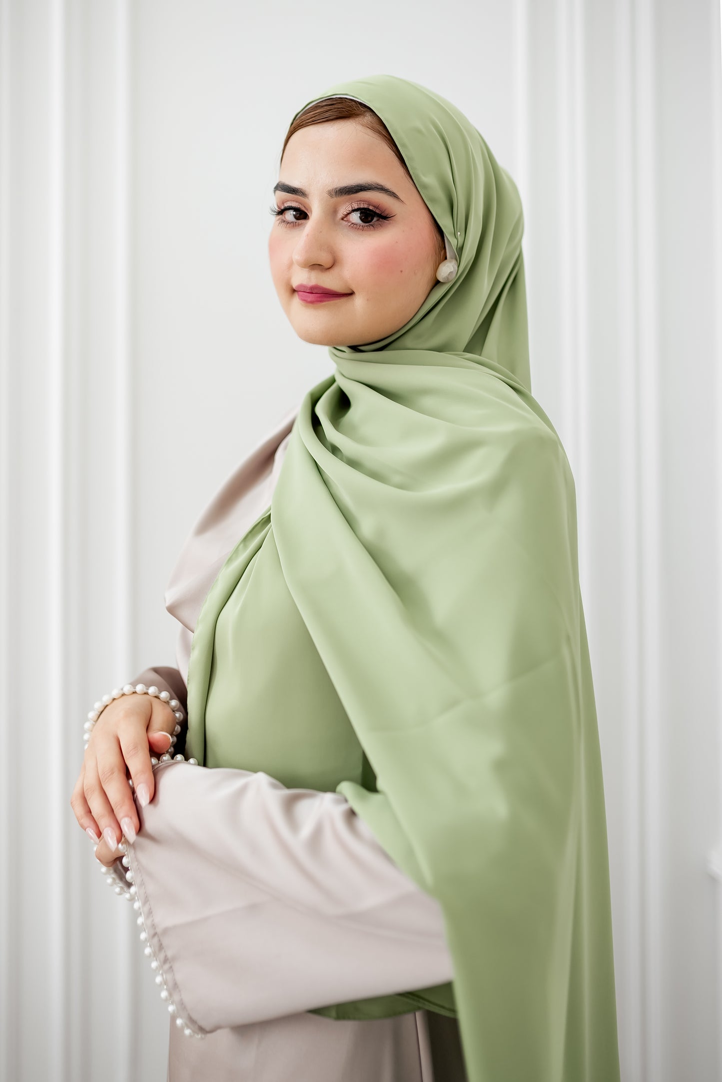 Chiffon Luxe Hijab - Pistachio