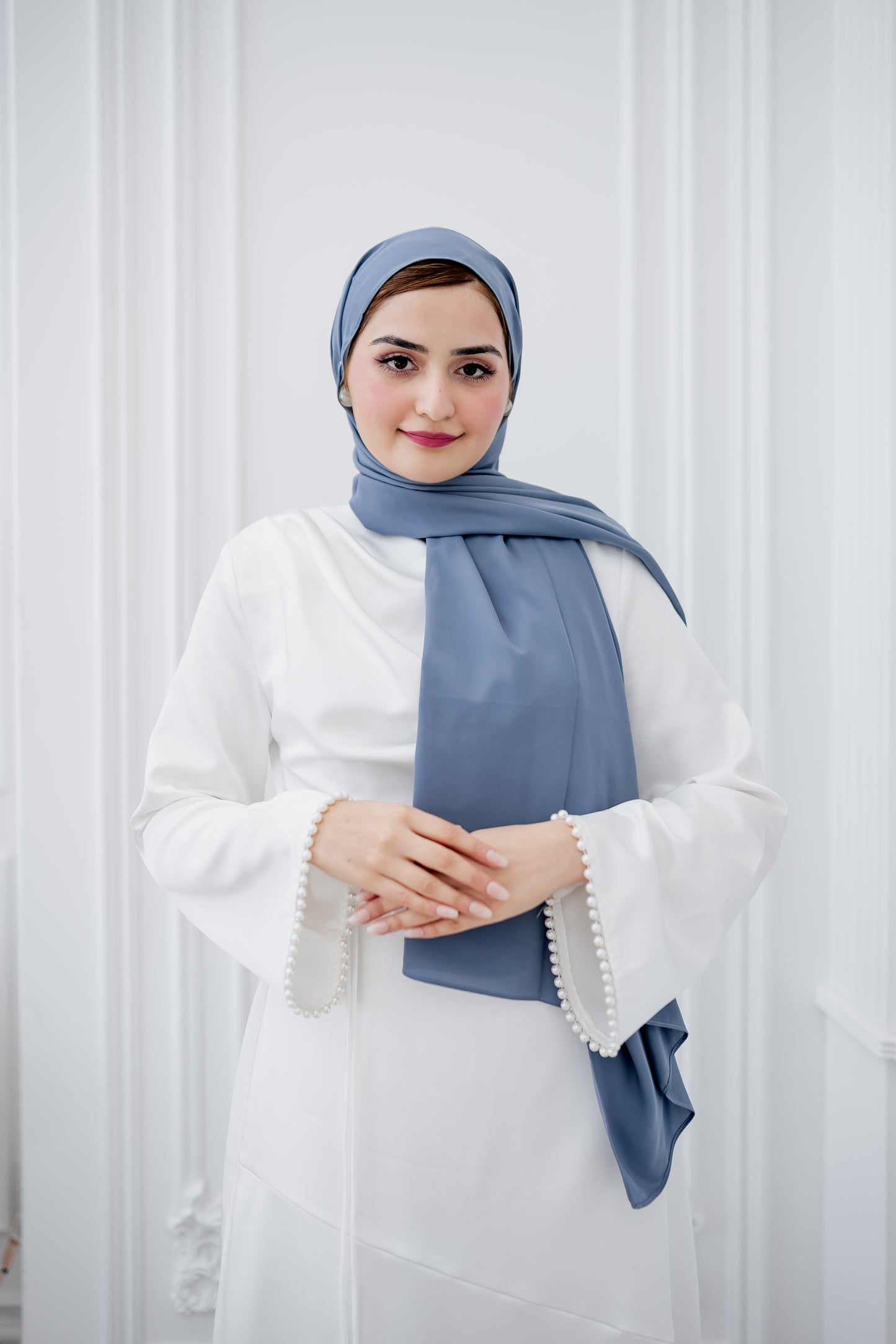 Chiffon Luxe Hijab - Powder Blue