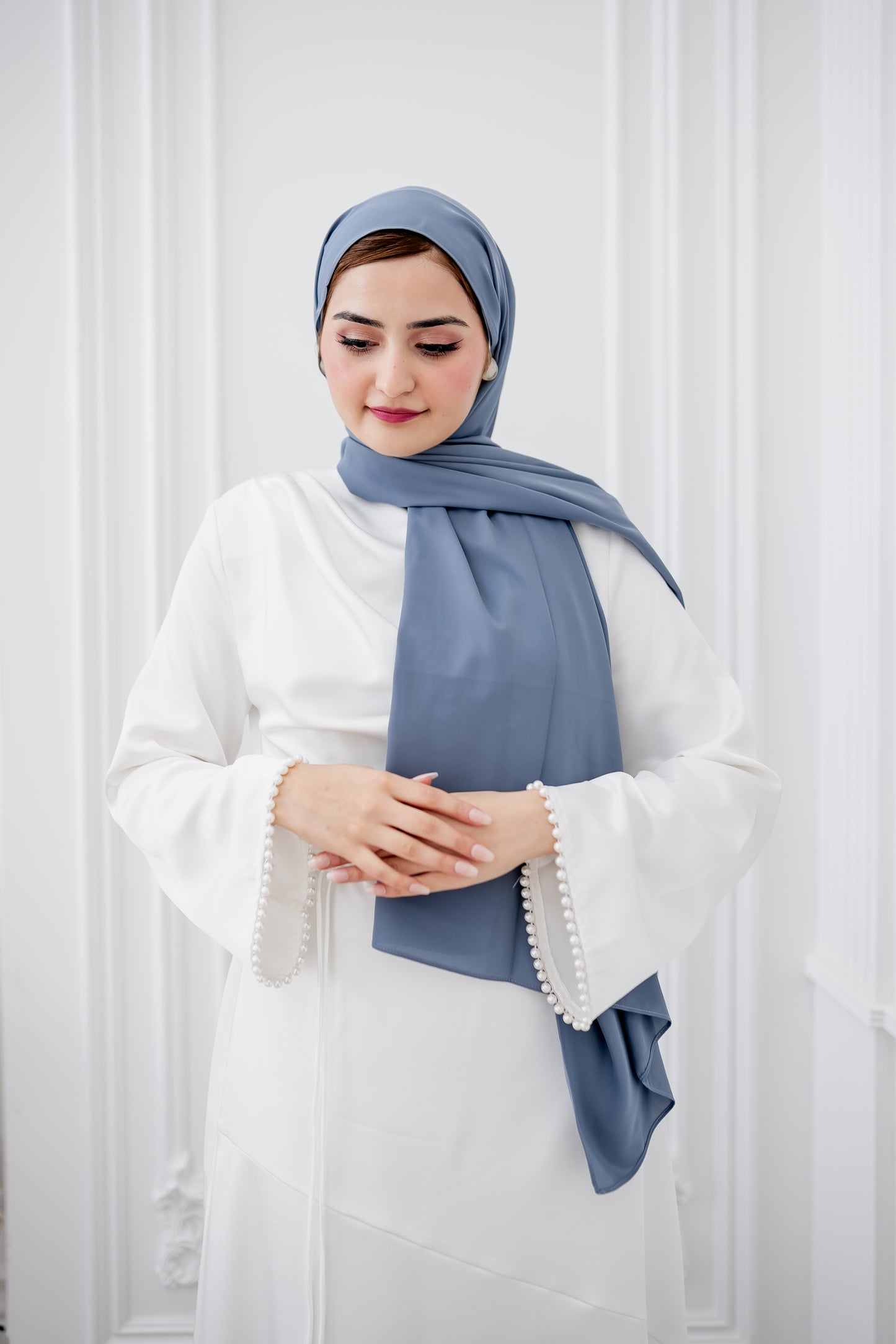 Chiffon Luxe Hijab - Powder Blue